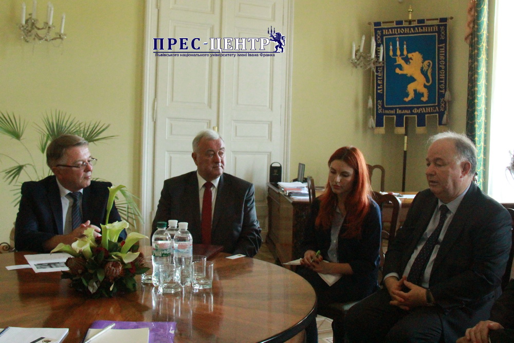 RECTOR VOLODYMYR MELNYK MET WITH THE CHAIRMAN OF THE SPECIAL MONITORING MISSION OF THE OSCE IN UKRAINE ERTUĞRUL APAKAN
