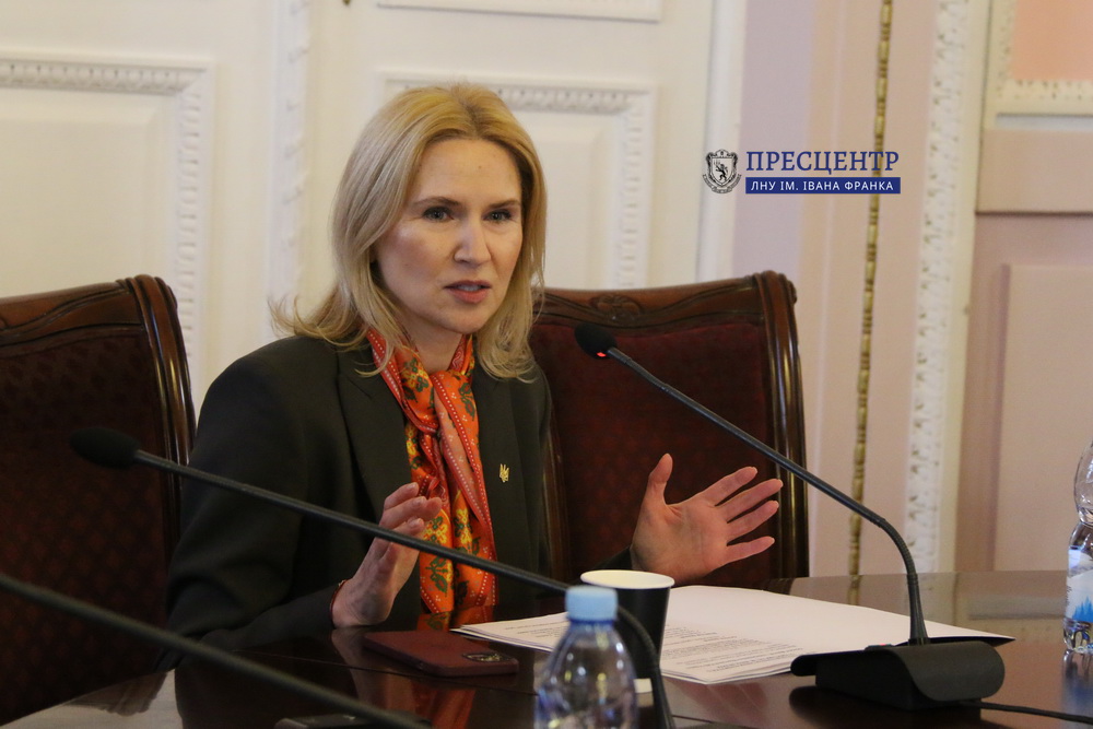 Віцеспікерка Верховної Ради України Олена Кондратюк поспілкувалася зі студентами Університету